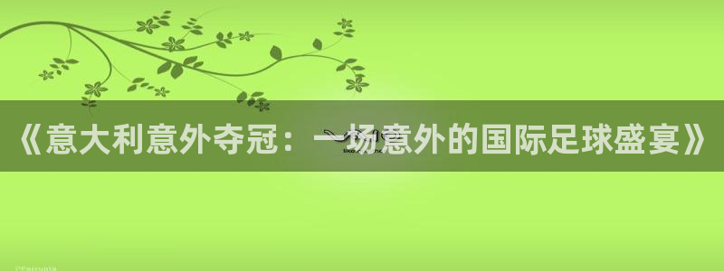2026 世界杯：《意大利意外夺冠：一场意外的国际足球盛宴》